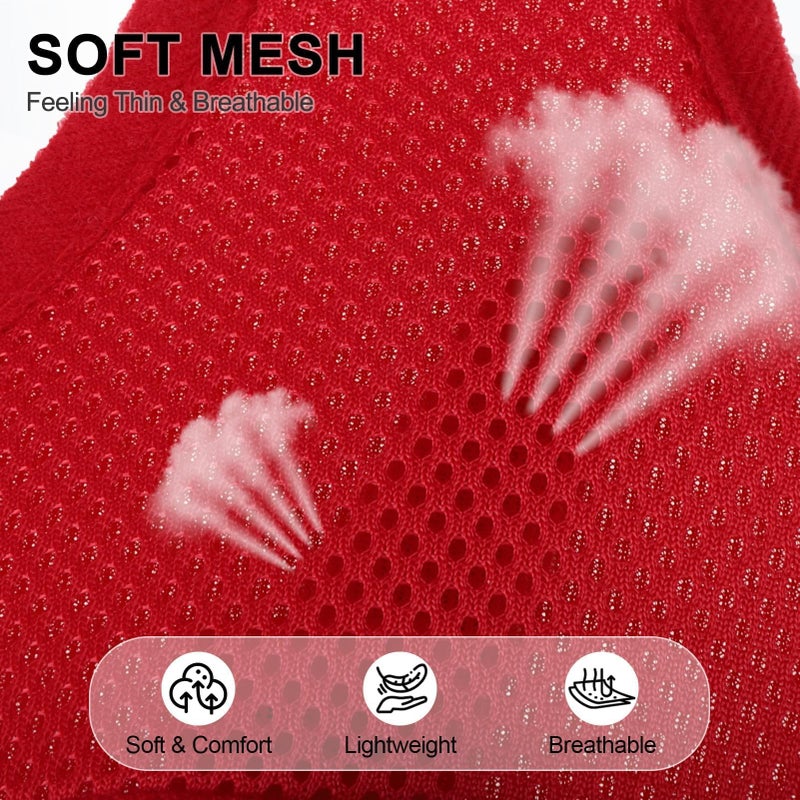 BINGPET BB5001 Soft Mesh Dog Harness Pet Walking Vest Puppy Padded Harnesses Adjustable, Red Small - Image 5